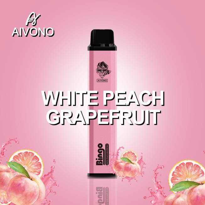 Aivono AIM BINGO 4000 White Peach Grapefruit - 82P6134 Vape Wholesale Near Me