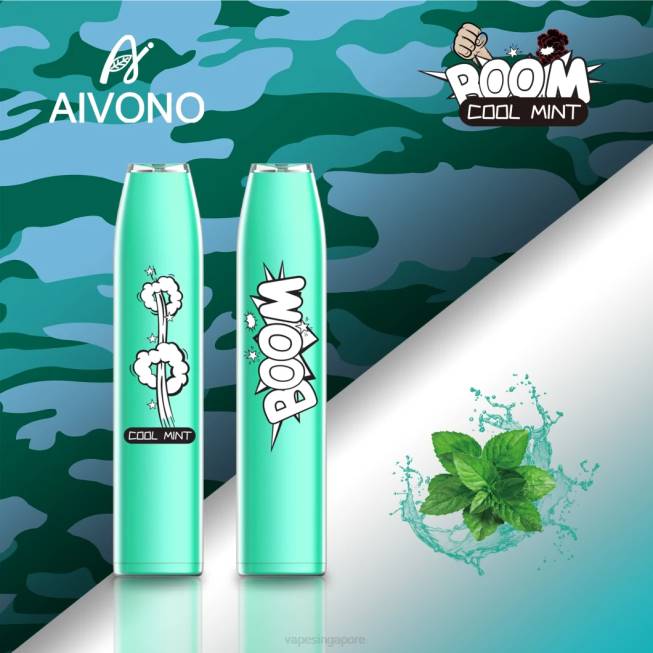 Aivono AIM BOOM 600 Cool Mint - 82P6357 Best Disposable Vape Singapore