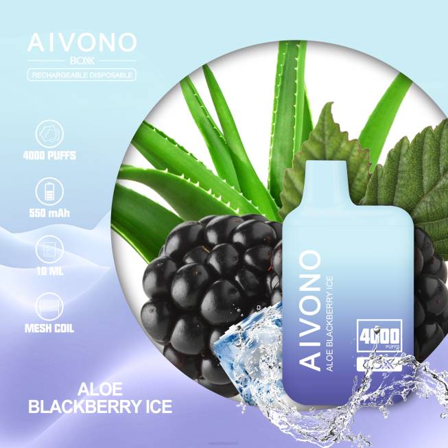 Aivono AIM BOXX 4000 Aloe Current Ice - 82P6228 Disposable Vape Singapore