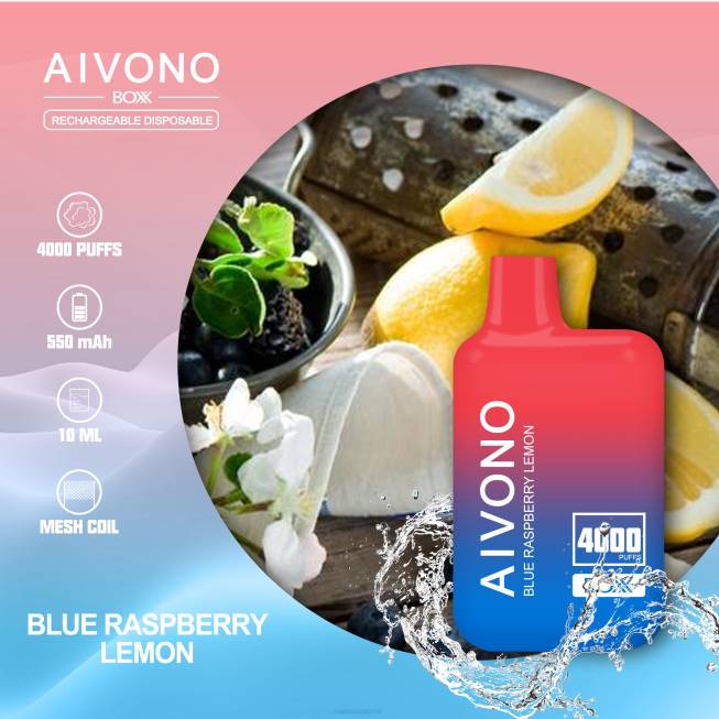 Aivono AIM BOXX 4000 Blue Raspberry Lemon - 82P6217 Vape Supplier Singapore