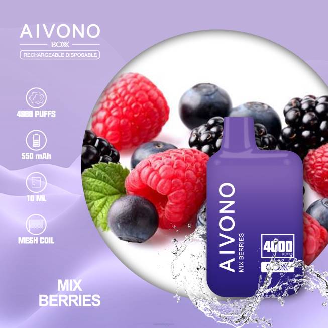 Aivono AIM BOXX 4000 Mix Berries - 82P6215 Vape Wholesale Near Me