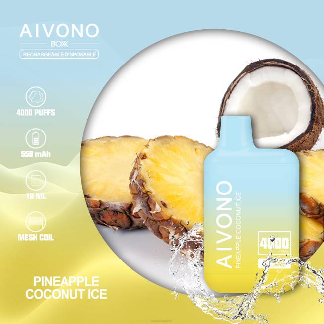Aivono AIM BOXX 4000 Pineapple Coconut Ice - 82P6222 Best Disposable Vape Singapore