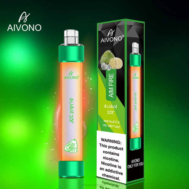 Aivono AIM FIRE 1000 Guava Ice - 82P6330 Best Disposable Vape Singapore