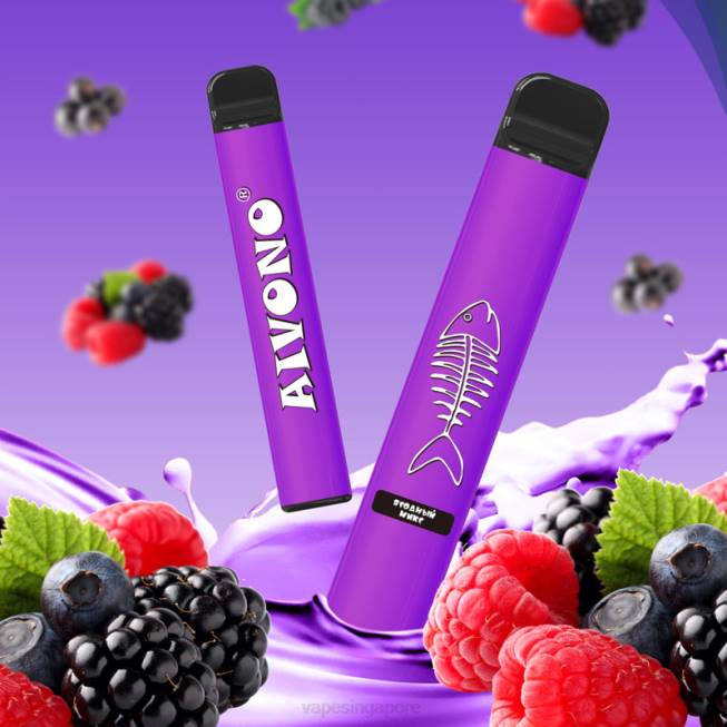 Aivono AIM FISHBONE 600 Mixed Berry - 82P6285 Best Disposable Vape Singapore