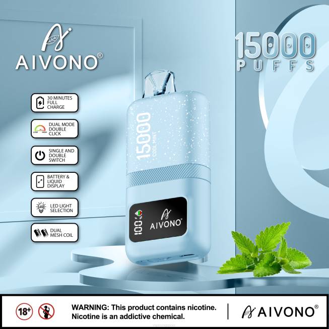 Aivono AIM magic 15000 Cool Mint - 82P662 Vape Wholesale Near Me