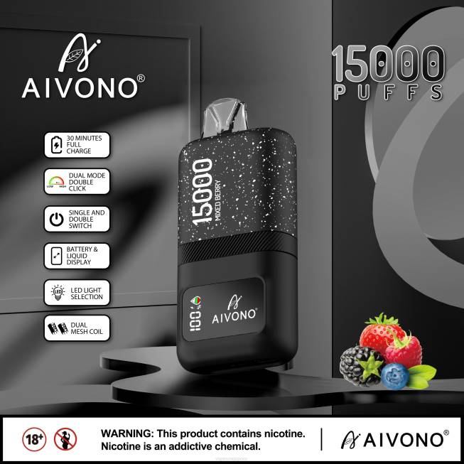 Aivono AIM magic 15000 Mixed Berry - 82P667 Disposable E Cigarette Singapore