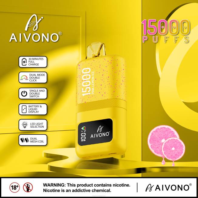 Aivono AIM magic 15000 Pink Lemon Ice - 82P661 Vape Wholesale Prices