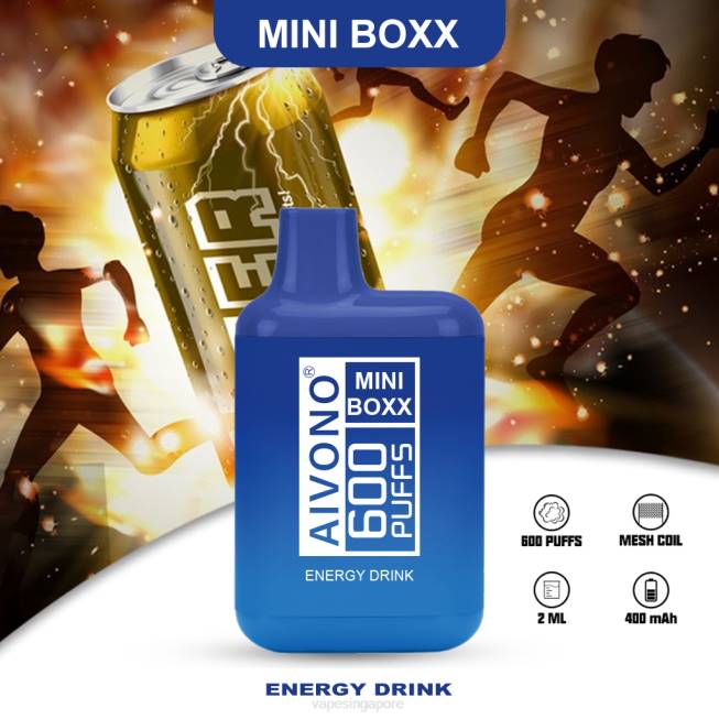 Aivono AIM MINI BOXX 600 Energy Drink - 82P6237 Disposable Vape Singapore