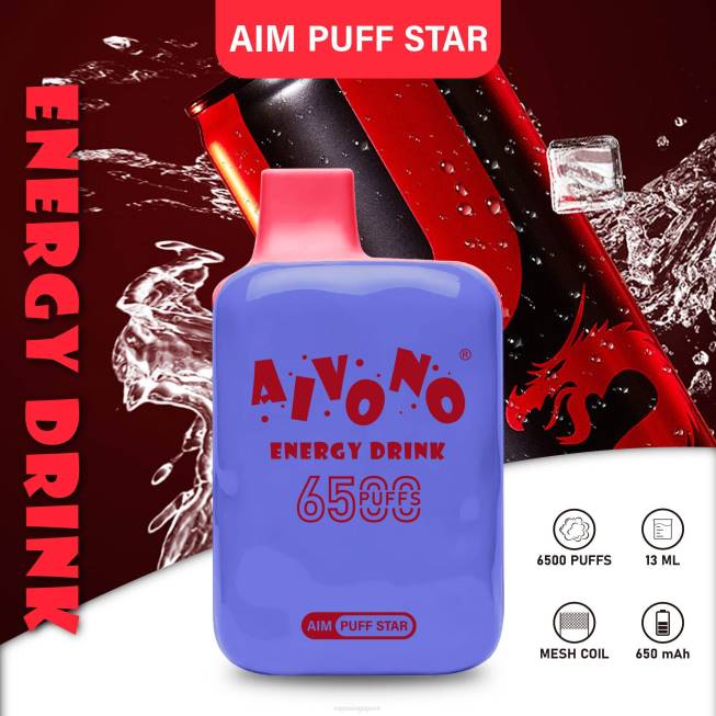 Aivono AIM PUFF STAR 6500 Energy Drink - 82P6293 Disposable Vape SG