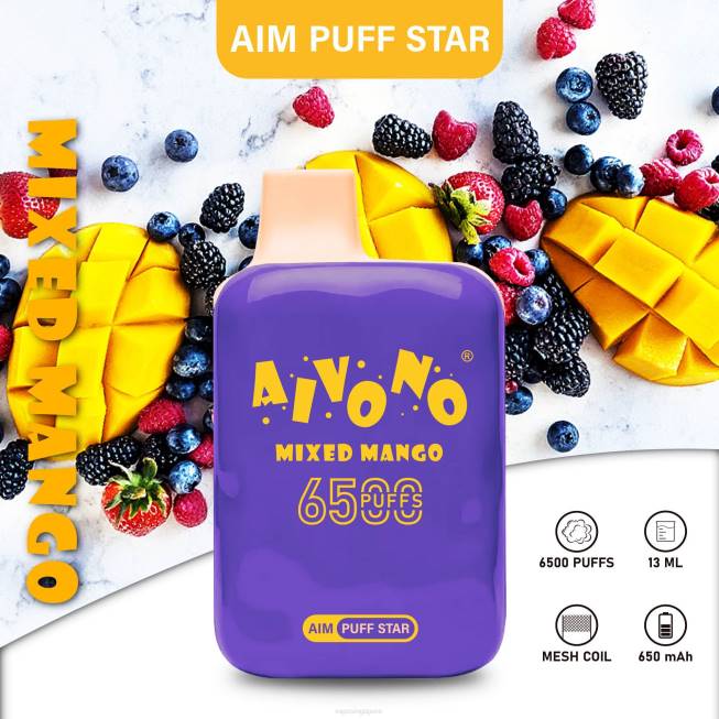 Aivono AIM PUFF STAR 6500 Mixed Mango - 82P6296 Vape Wholesale Near Me