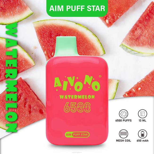 Aivono AIM PUFF STAR 6500 Watermelon - 82P6291 Disposable Vape Singapore