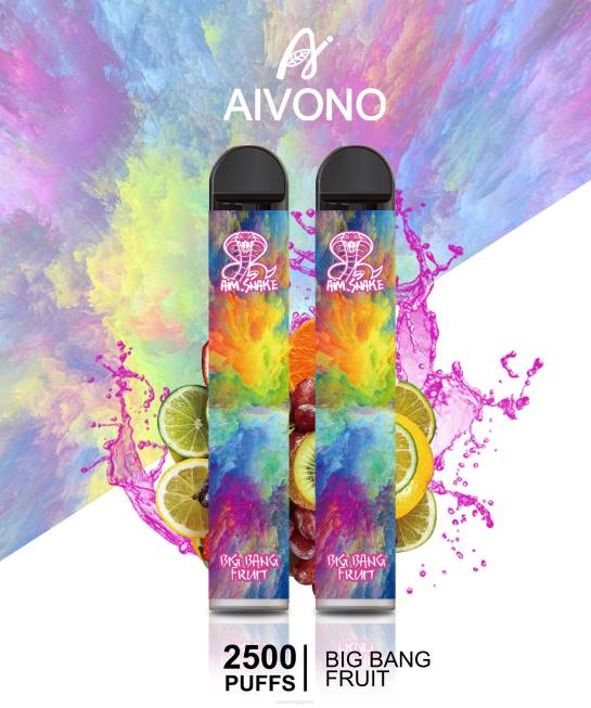 Aivono AIM SNAKE 2500 Big Bang Fruit - 82P6322 Vape Wholesale Prices