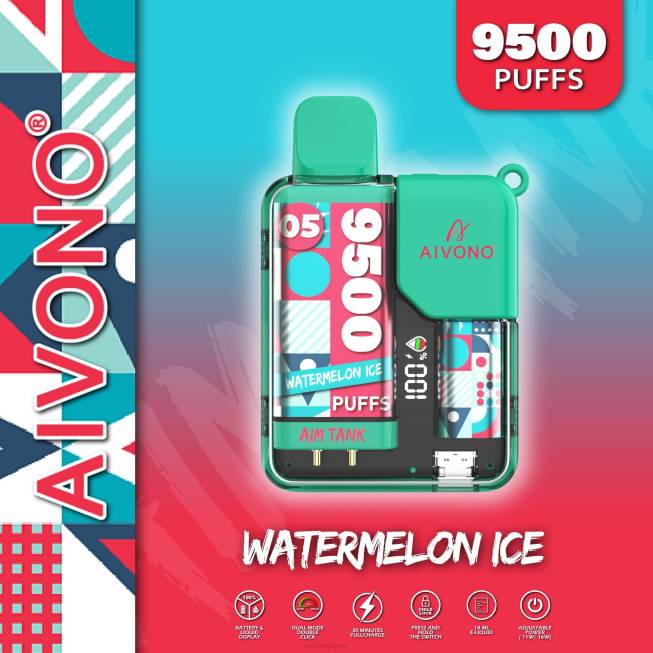 Aivono AIM TANK 9500 Watermelon Ice - 82P637 Vape Supplier Singapore