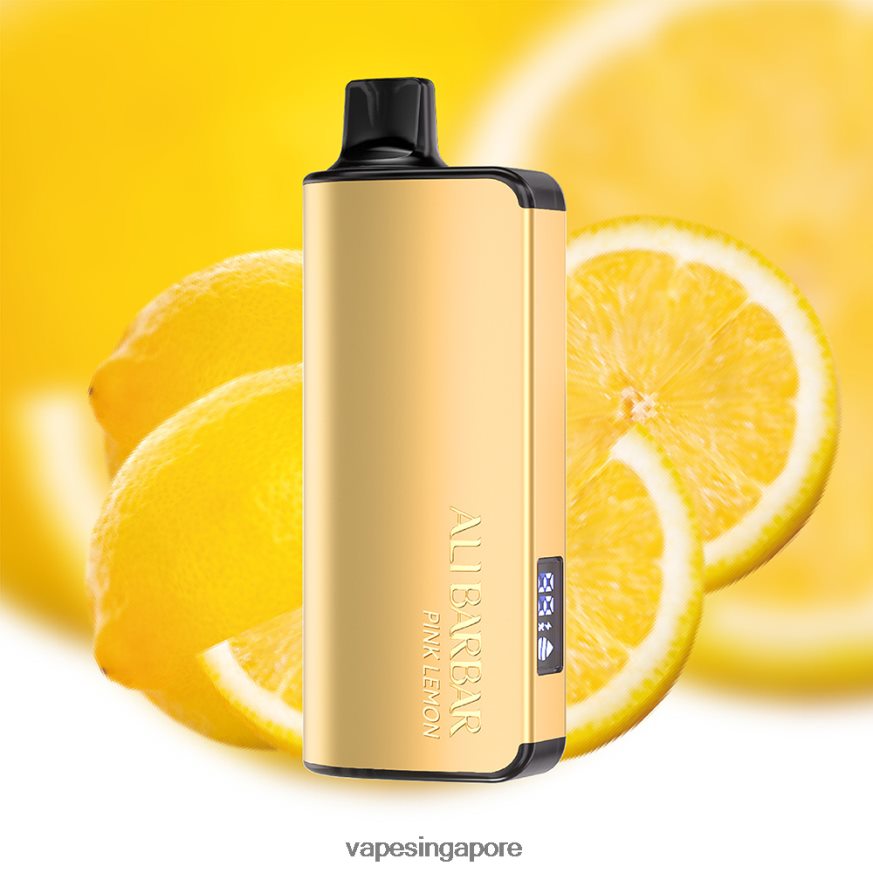 Disposable Vape SG ZB848023 Alibarbar Ingot 9000 Disposable Vape Pink Lemon