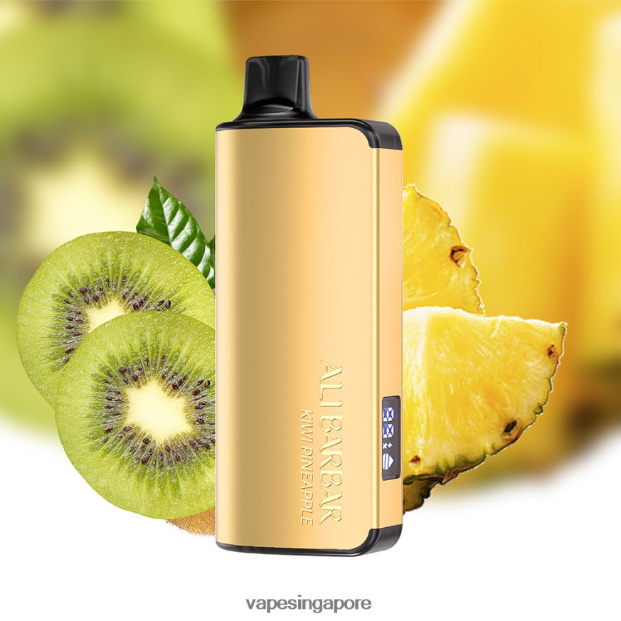Disposable Vape Singapore ZB848021 Alibarbar Ingot 9000 Disposable Vape Kiwi Pineapple