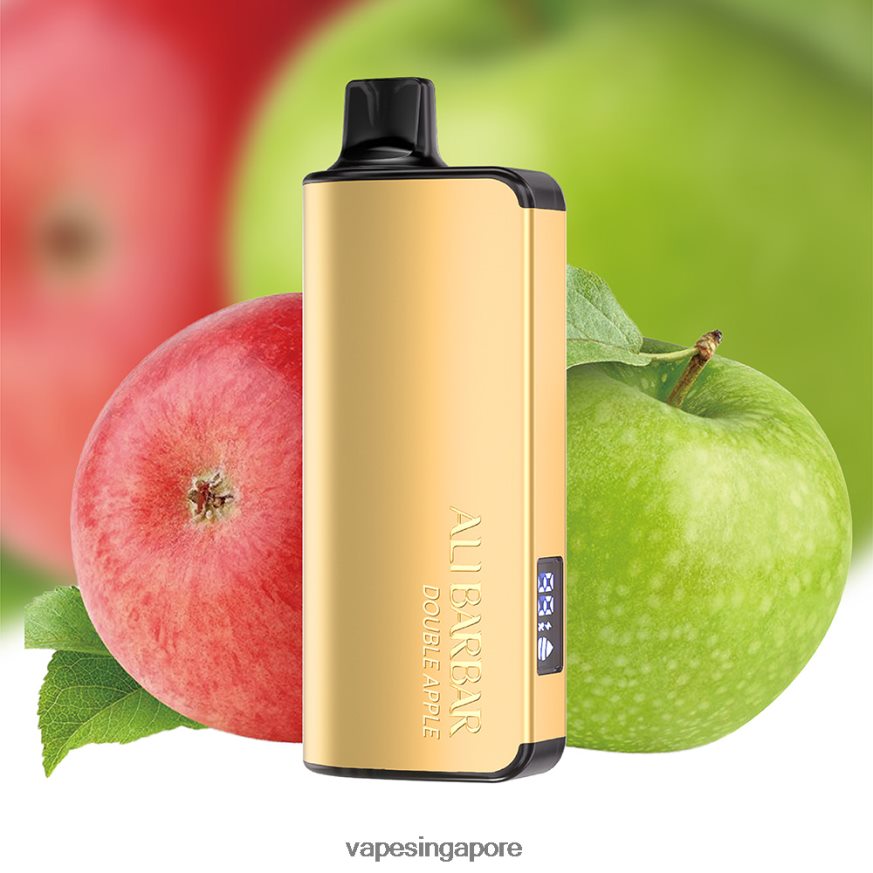 Vape Supplier Singapore ZB848028 Alibarbar Ingot 9000 Disposable Vape Double Apple