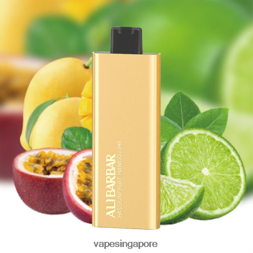 Disposable E Cigarette Singapore ZB848058 Alibarbar Pandora 7000 Disposable Vape Passionfruit Mango Lime