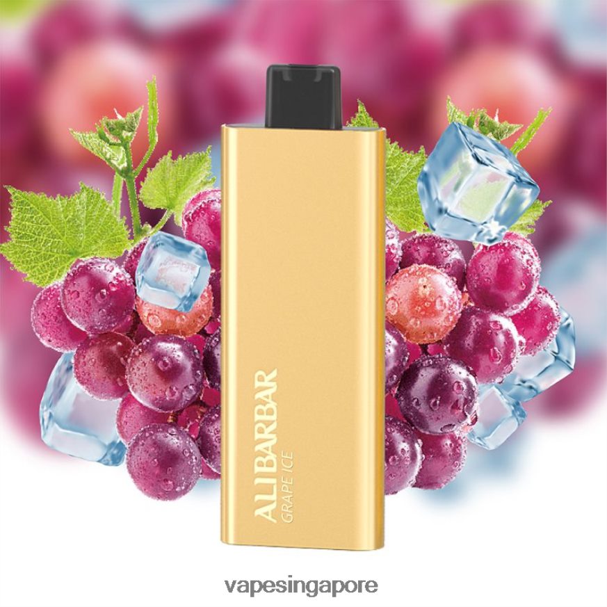 Vape Singapore ZB848056 Alibarbar Pandora 7000 Disposable Vape Grape Ice