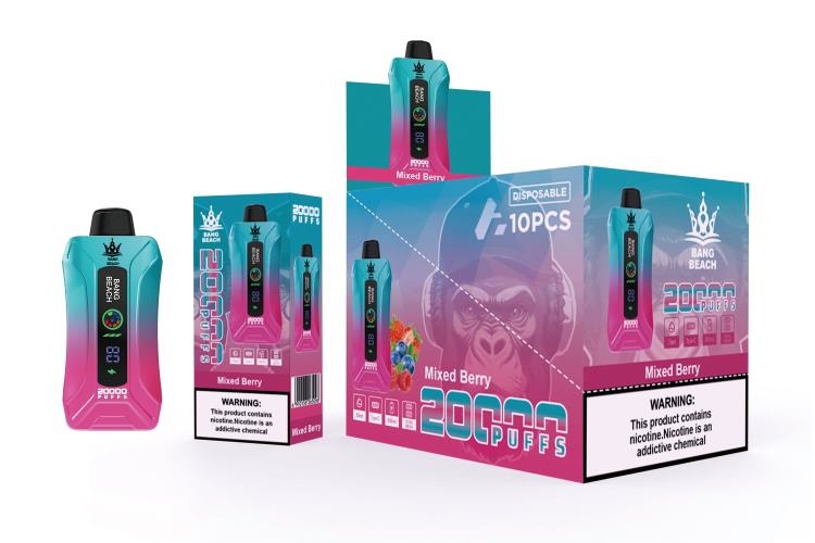 Bang Beach 20000 Puffs Smart Screen Vape JL06V5 - Disposable Vape SG Mixed Berry