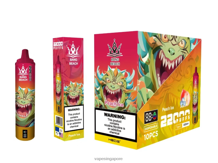 Bang Beach 22000 Puffs Smart Screen JL06V16 - Vape Wholesale Prices Peach Ice