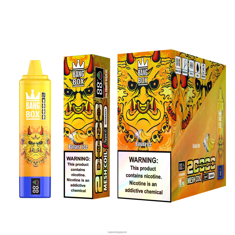 Bang Box 20000 JL06V57 - Best Disposable Vape Singapore Banana Ice