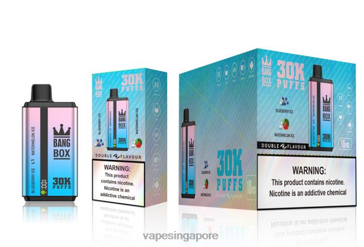 Bang Box 30000 Puffs Dual Flavors JL06V69 - Best Disposable Vape Singapore Blueberry Ice & Watermelon Ice