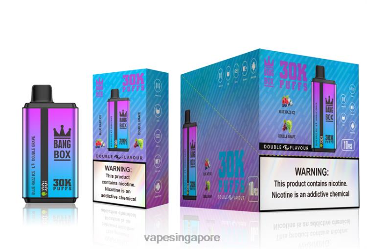 Bang Box 30000 Puffs Dual Flavors JL06V72 - Vape Wholesale Supplier Blue Razz Ice & Double Grape