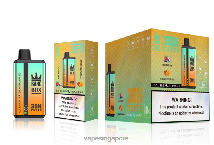 Bang Box 30000 Puffs Dual Flavors JL06V73 - Vape Supplier Singapore Blue Razz Ice & Strawberry Mango