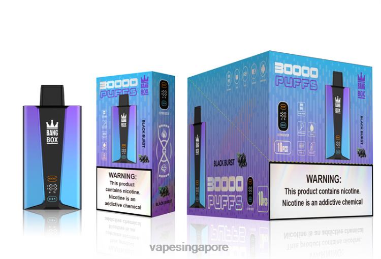 Bang Box 30000 Puffs Smart Screen JL06V77 - Disposable Vape SG Black Burst