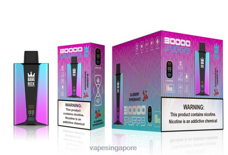Bang Box 30000 Puffs Smart Screen JL06V80 - Vape Wholesale Near Me Blueberry Pomgerante
