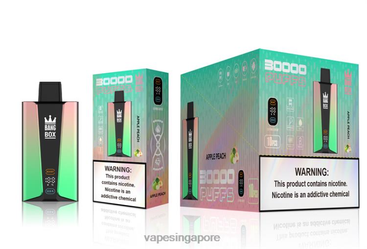 Bang Box 30000 Puffs Smart Screen JL06V83 - Vape Singapore Apple Peach