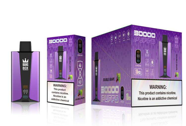 Bang Box 30000 Puffs Smart Screen JL06V85 - Disposable E Cigarette Singapore Double Grape