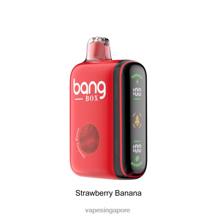 Bang Box 9000-18000 Puffs Intelligent Power Display JL06V25 - Vape Wholesale Prices Strawberry Banana