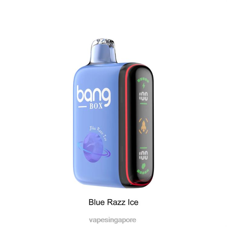 Bang Box 9000-18000 Puffs Intelligent Power Display JL06V26 - Vape Wholesale Near Me Blue Razz Ice