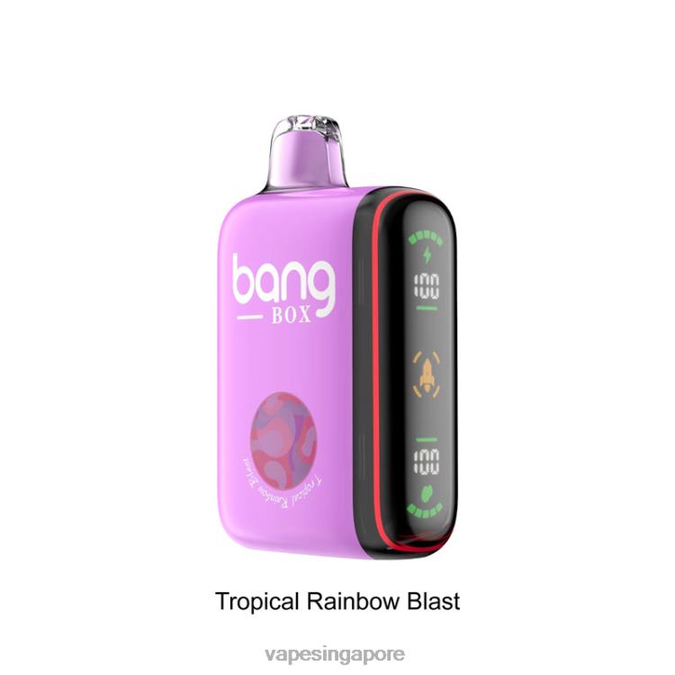 Bang Box 9000-18000 Puffs Intelligent Power Display JL06V36 - Vape Wholesale Supplier Tropical Rainbow Blast