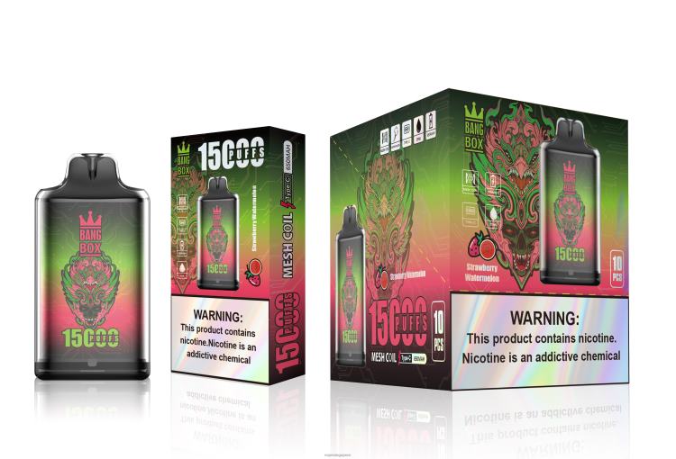 Bang Box S1-15000 Puffs JL06V103 - Disposable E Cigarette Singapore Strawberry Watermelon