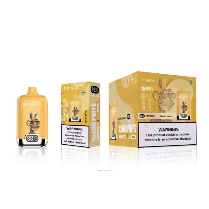 Mango On Ice - best disposable Vape Singapore 2PLF137 Bang Box 15000
