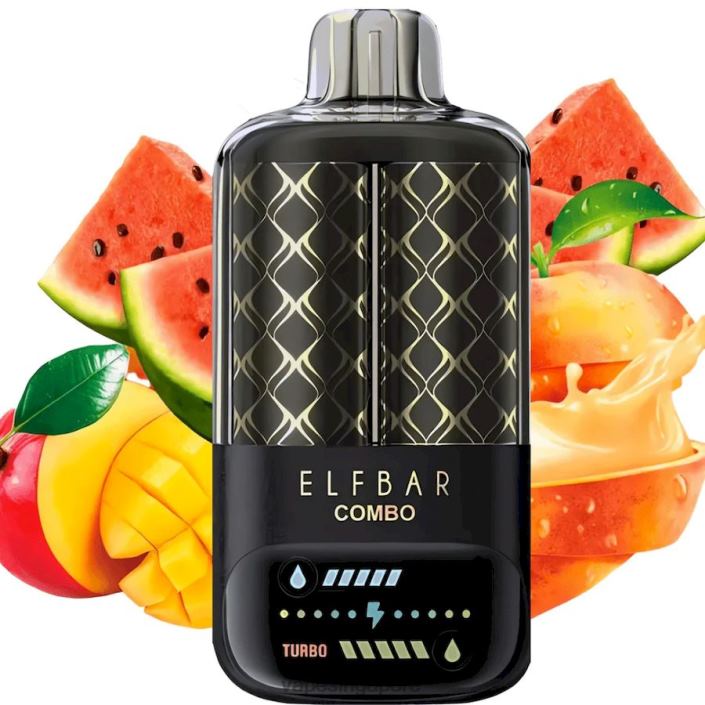 Elf Bar Combo 25000 - LT80N6 Peach Mango & Watermelon Best Disposable Vape Singapore