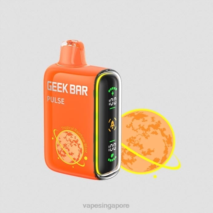 Tropical Rainbow Blast - disposable Vape Singapore 2PLF78 GEEK BAR Pulse Planet Edition 7500 PUFFS/15000 PUFFS
