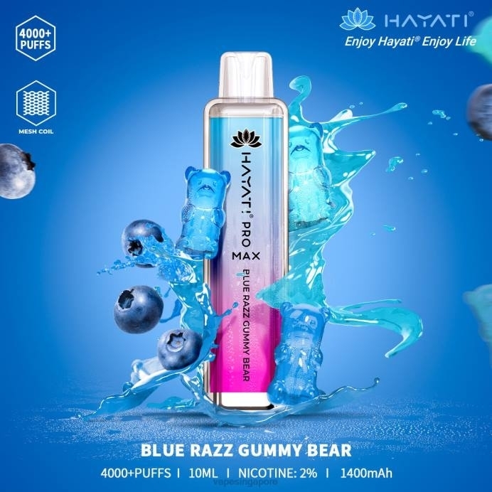 Blue Razz Gummy Bear - Vape Singapore 2PLF183 Hayati Pro Max 4000