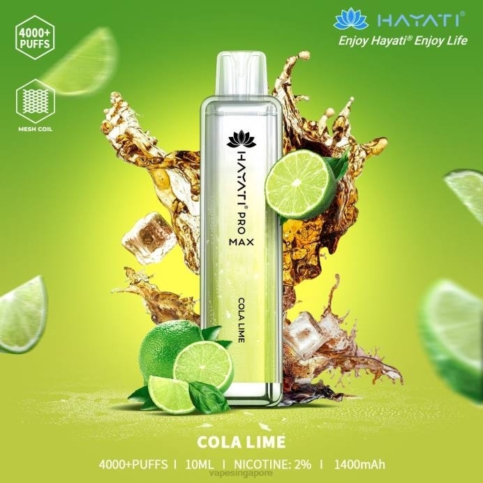 Cola Lime - Vape supplier Singapore 2PLF155 Hayati Pro Max 4000