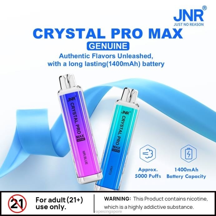 Blueberry Raspberry - best disposable Vape Singapore 2PLF727 JNR CRYSTAL PRO MAX