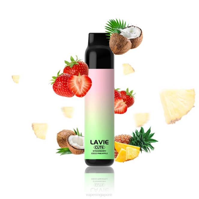 LAVIE BAR 3000 Puffs 4HB0291 | Disposable Vape Singapore Strawberry Coco Apple
