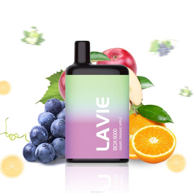 LAVIE BOX 6000 Puffs 4HB0202 | Disposable E Cigarette Singapore Grape Orange Apple