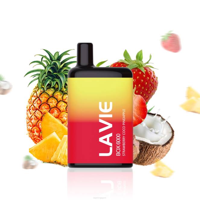 LAVIE BOX 6000 Puffs 4HB0205 | Vape Wholesale Prices Strawberry Coco Pineapple