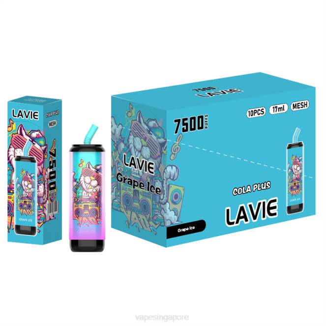 LAVIE Cola Plus 7500 Puffs 4HB0254 | Vape Singapore Grape Ice