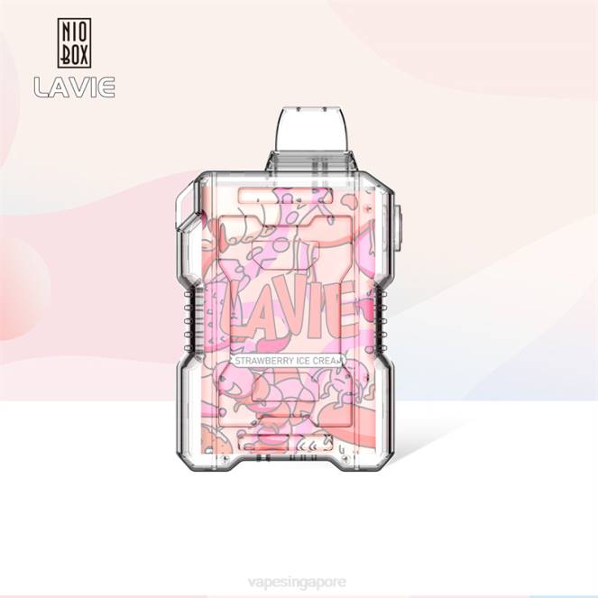 LAVIE NIO BOX 9000 Puffs 4HB0196 | Vape Wholesale Prices Strawberry Ice Cream