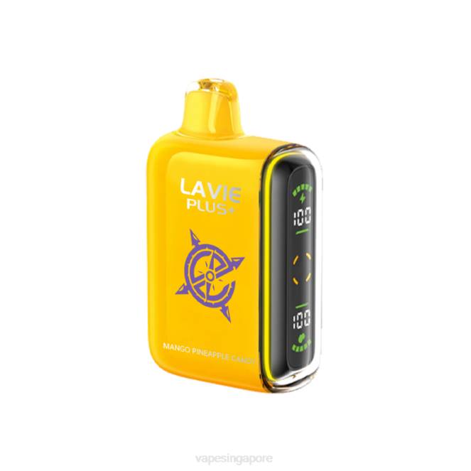 LAVIE PLUS 15000 Puffs 4HB0102 | Disposable Vape Singapore Mango Pineapple Candy