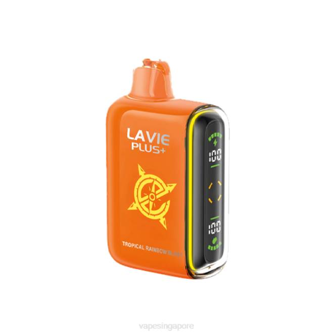 LAVIE PLUS 15000 Puffs 4HB096 | Best Disposable Vape Singapore Tropical Rainbow Blast