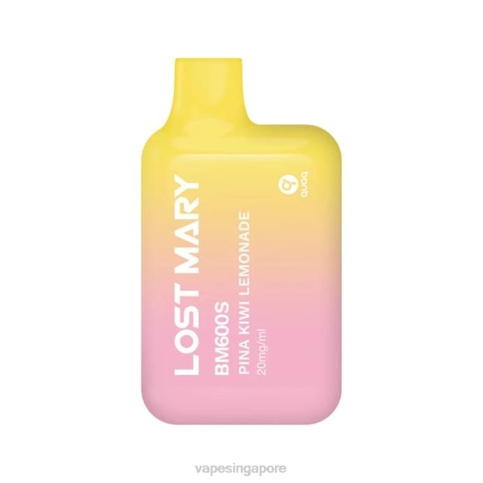 Pina Kiwi Lemonade - disposable e cigarette Singapore 2PLF414 LOST MARY BM600S